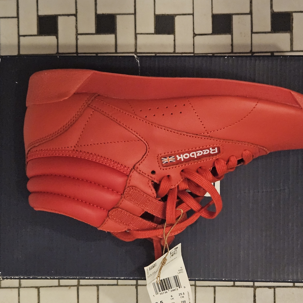 Reebok Red and Navy Athletic Footwear
